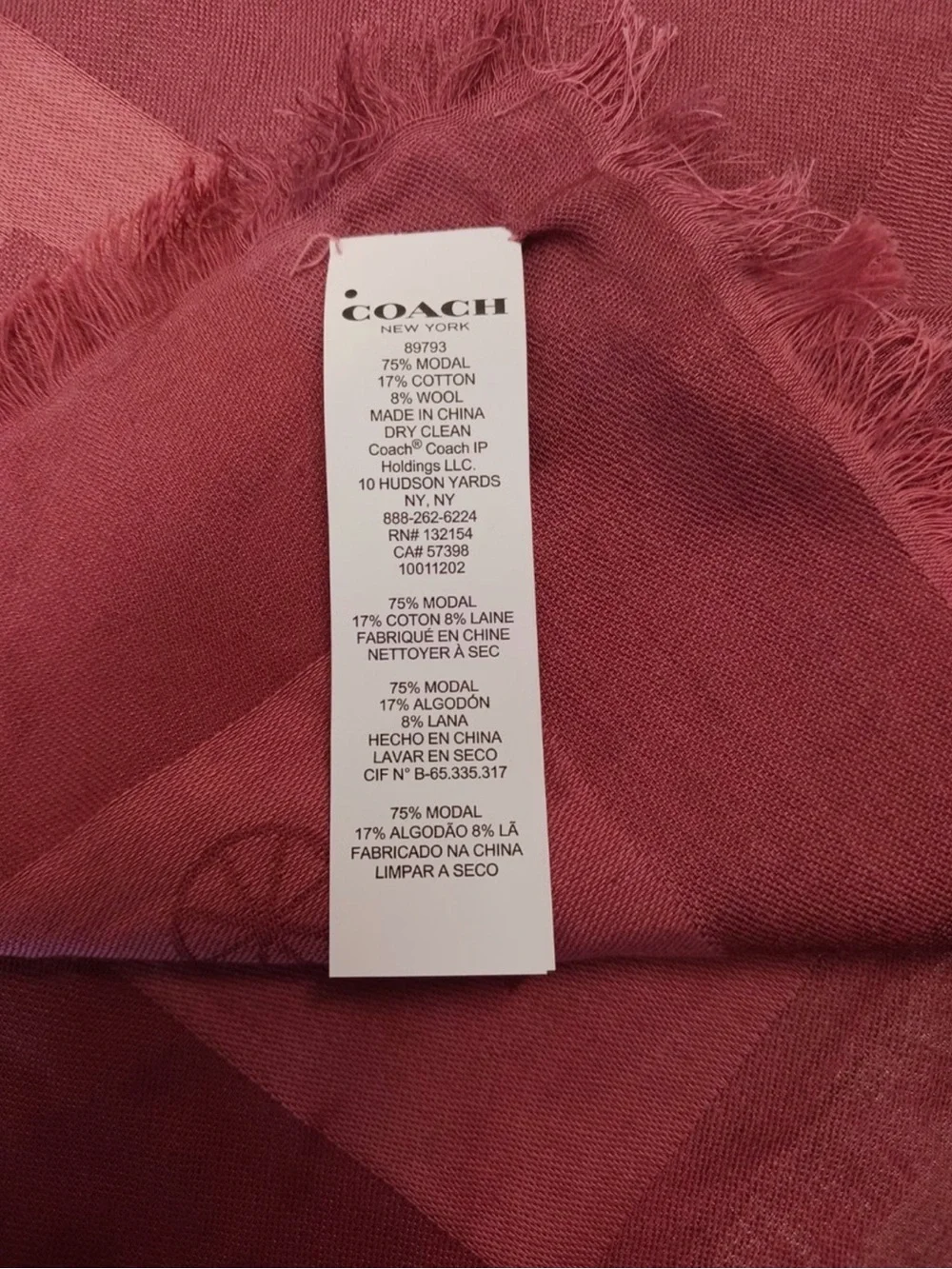 Coach nwot wrap